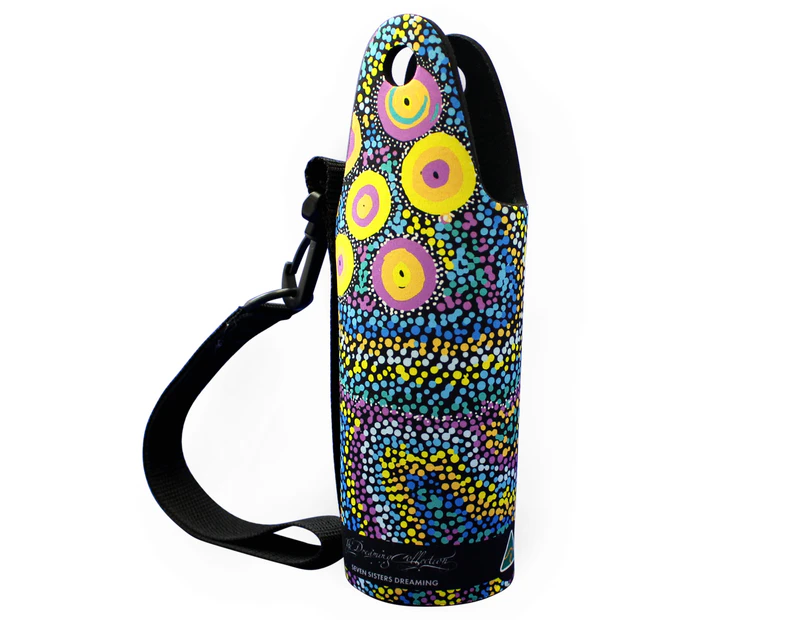 Water Bottle Cooler Aboriginal Design  - Seven Sisters Dreaming  Design- Athena Nangala Granites