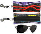 Glasses Case Aboriginal Design - Gudhu Galba (Rainbow River) Design - Jedess Hudson
