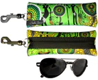 Glasses Case Aboriginal Design - Hunter & Gathers Rainforest Design - Colin Jones
