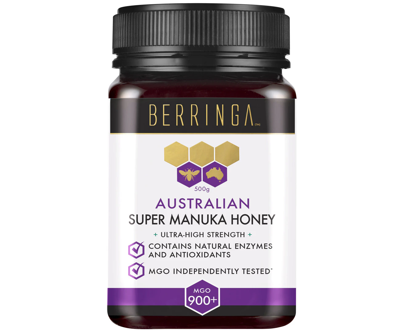 BERRINGA HONEY Berringa Australian Super Manuka Honey UltraHigh Strength (MGO 900+) 500g