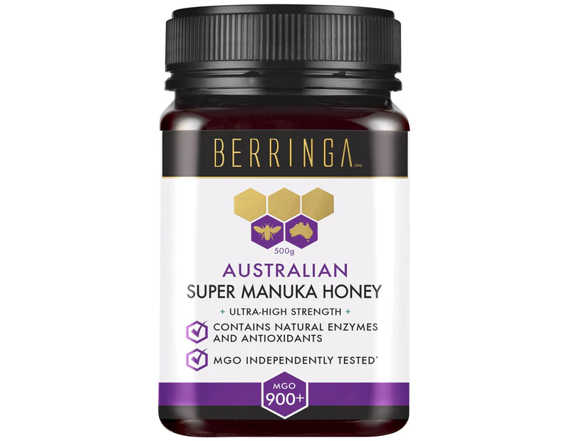 BERRINGA HONEY Berringa Australian Super Manuka Honey UltraHigh Strength (MGO 900+) 500g