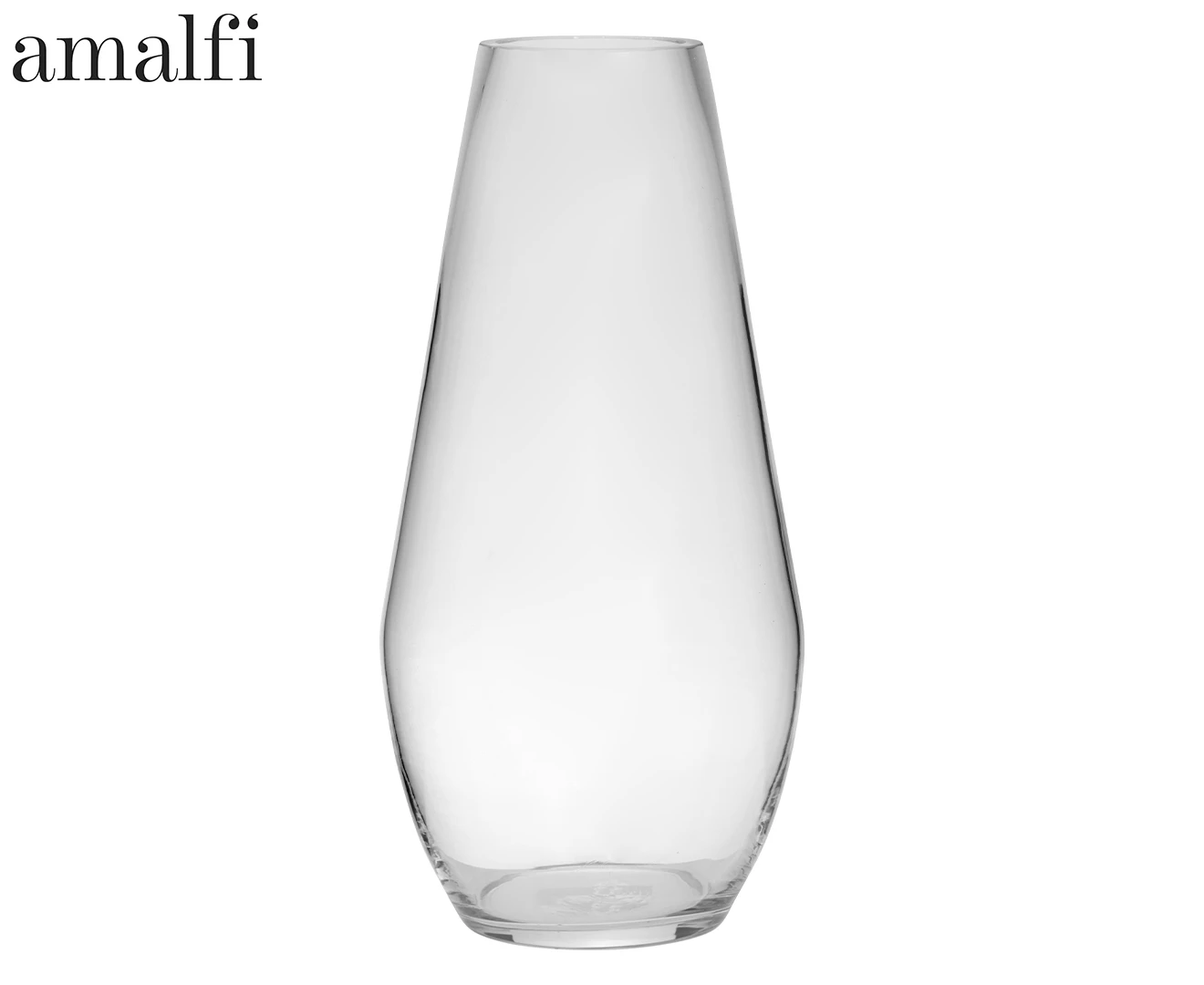 Amalfi Pippa Clear Glass Vase Large Stem Flower Vase Home Decor Gift 35cm