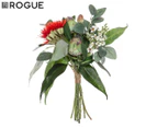 Rogue 33cm Australiana Mix Bouquet Faux Flowers - Green/Red