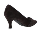 Bellini Women's Heels Charm Plaid - Color: Brown/Velvet/Plaid