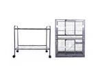 Large Space Cage on Wheels for Birds Parrot