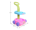 Multi Coloured Cleaning Trolley Kids Cleaner Play Set with Accessories