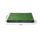 Indoor Pet Pee Training Pad with 2 Artificial Grass Mat
