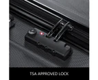 Hard Shell Luggage set of 2 with TSA Lock   Black