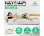 Shredded Memory Foam Pillow For Body with Bamboo Cover