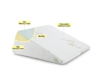 Triangle Bed Wedge Pillow with Memory Foam Topper