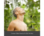 MAXKON 520L per Hr Portable Outdoor Gas Water Heater Instant Shower – Sliver