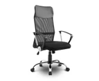 Executive High Back Mesh Office Chair Adjustable Computer Chair with PU Leather