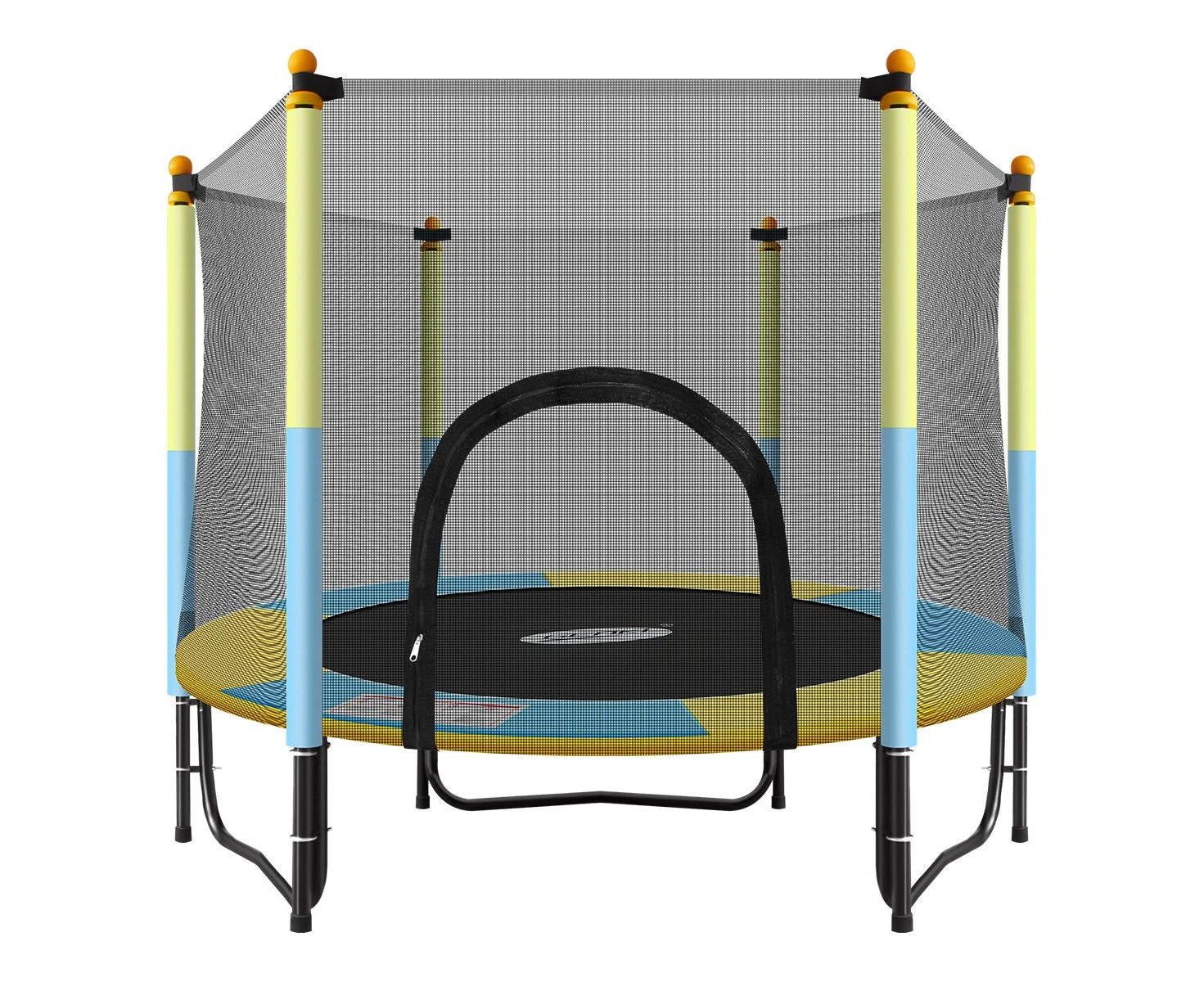 Genki 60 inch  Round Outdoor Indoor Mini Trampoline with Safety Enclosure 80KG