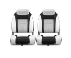 OGL 2 x Swivel base Folding High Back Boat Seat Chairs For All weather