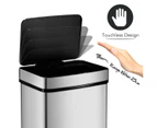 Auto open Electric Stainless Steel Bin Rubbish Can   60L