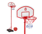 2.7m Adjustable Kid Basketball System Hoop Stand Backboard Basketball Set