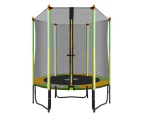 Genki 55 inch  Round Outdoor Indoor Mini Trampoline with Safety Enclosure 80KG