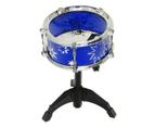 Jazz Drum Play Set 9Pcs for Kids Musical Instrument, Blue