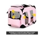 Pet Dog Cat Soft Crate Folding Puppy Travel Cage XL   Pink 8