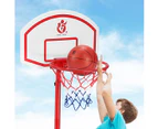 2.7m Adjustable Kid Basketball System Hoop Stand Backboard Basketball Set