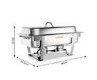 Upgraded 9L Stainless Steel Chafing Dish Buffet Chafer Pan