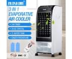 MAXKON 7L Mobile Evaporative Air Cooler Fan Humidifier Air Purifier Ionizer 3 Modes with Remote Control   Black 6