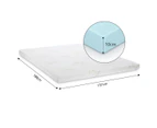 Cool Gel Infused Memory Foam Mattress Topper Bamboo Underlay Cover Bedding 10cm   Double Size