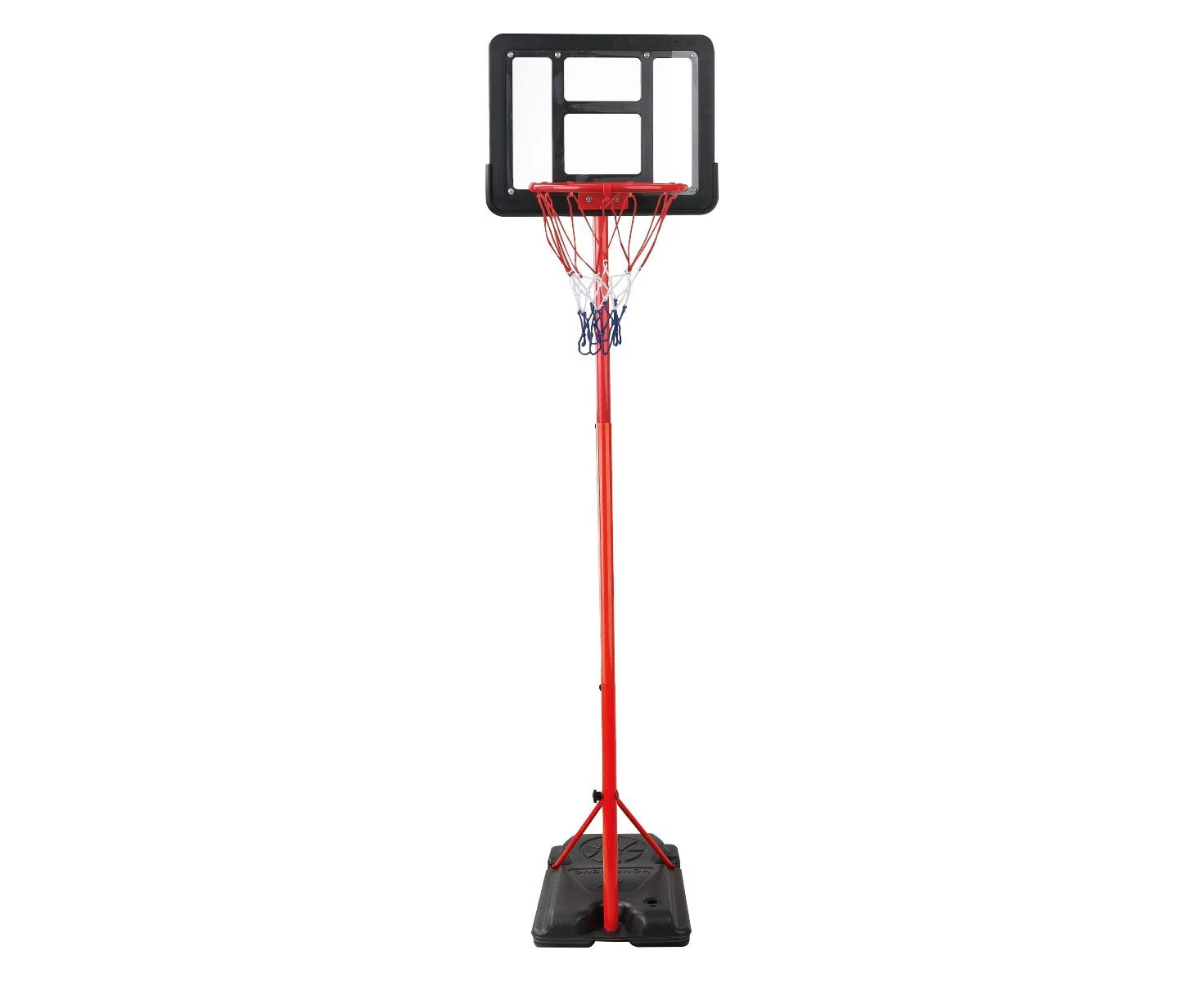 1.6m 2m Kids Portable Basketball Hoop Stand System with Adjustable Height Net Ring Ball