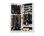 Wall Hanging Jewellery Cabinet Organizer w/ Photo Frames-White