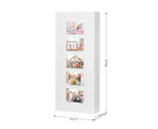 Wall Hanging Jewellery Cabinet Organizer w/ Photo Frames-White