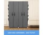 40 Pairs 10 Tier Metal Stackable Shoe Rack Cabinet Shoe Organizer Storage Wardrobe 165cm Grey 8
