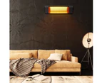 Maxkon Electric Infrared Heater 2000W Outdoor Patio Halogen Heater Freestanding Wall Mount Ceiling