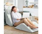 Luxdream 3 Pcs Foam Bed Wedge Pillow Headrest Leg Elevation Pillow Breathable Cover