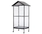 Rolling Large Pet Bird Parrot Cage Carrier Stand Perches   185cm