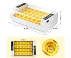 Automatic 24 Egg Incubator Digital Hatching Chicken Pigeon Quail Eggs LED Candling Lamps