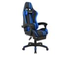 Blue & Black Game Chair Office Chair with Footrest 7