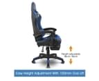 Blue & Black Game Chair Office Chair with Footrest 10