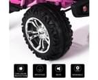 Kids Ride on Car Remote Control Electric Off Road Truck Jeep with Built in Songs   Pink 5