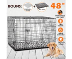 48 inch  XL Dog Crate Cage   Black