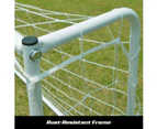 180CM Metal Soccer Goal Portable Football Net Frame Backyard Park Training Set