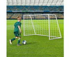 180CM Metal Soccer Goal Portable Football Net Frame Backyard Park Training Set