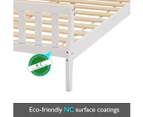 King Single Size Wooden Bed Frame Sleigh Platform Bed Base Bedroom Furniture