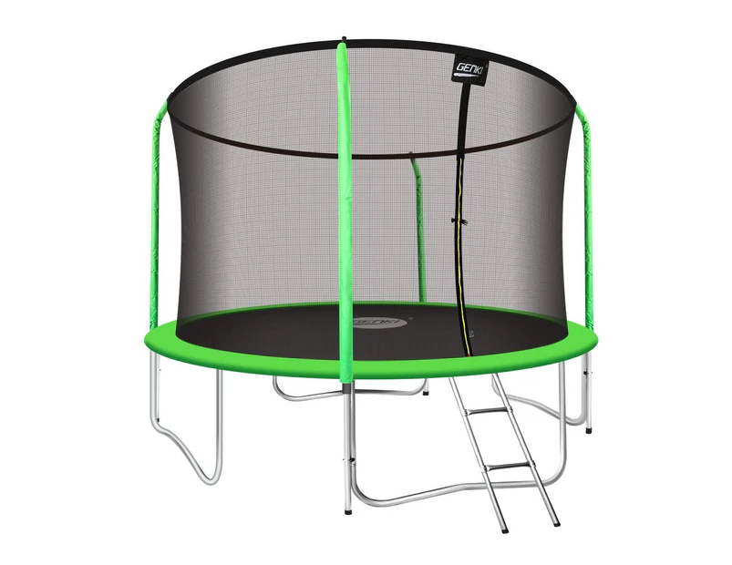 Genki 12FT Trampoline Set with Safety Enclosure Net with Ladder