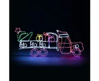 New Christmas Lights Gifts Cart Motif 22M LED Rope Xmas Decoration Outdoor Home Display