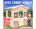 Outdoor Kids Cubby House Wooden Playhouse