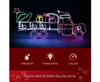 New Christmas Lights Gifts Cart Motif 22M LED Rope Xmas Decoration Outdoor Home Display