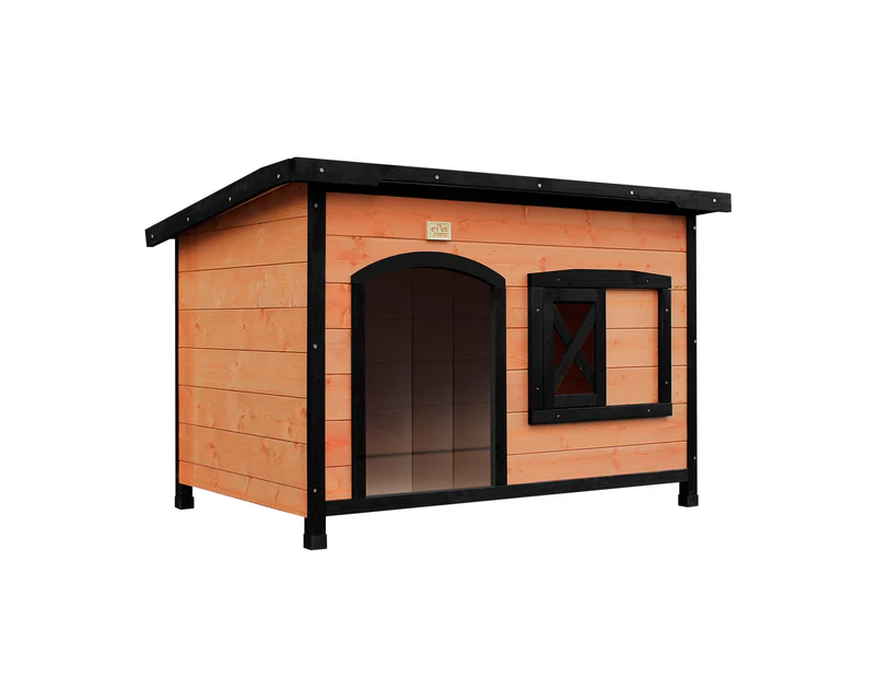 Petscene XL Square Dog House Kennel w/ Lift-up Roof 3 Doors
