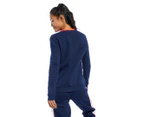 Reebok Women's Classic Linear Fleece Crew Sweatshirt - Collegiate Navy