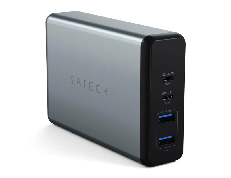 Satechi 108W Pro USB-C/USB-A Charging Port Multi-Port Desktop Charger Space Grey