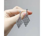 Pandora Teardrop Silver Earrings with Clear Cubic Zirconia